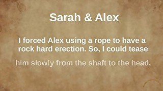 Slow teasing from shaft to the glans with glans play massage - Sarah&Alex