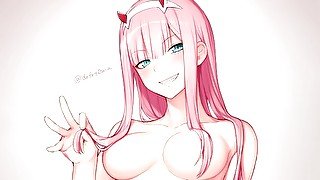 Getting closer with Zero Two - Darling in The Franxx Hentai JOI [Commission]