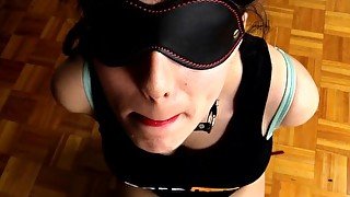 Messy Deepthroat Bondage Blowjob