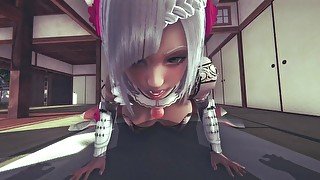 [GENSHIN IMPACT] POV Noelle ass is so tight it makes you cum (3D PORN 60 FPS)