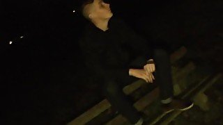 Have a look at this middle of the night handjob adventure with our new boy Michael Berry! Pissing in a public park then handj