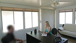 LOAN4K. Man grabs camera and organizes porn casting in loan agencyч