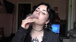 I love to keep smoking after swallowing cum