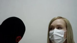 Masked Webcam Girl Play With Boyfriend