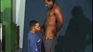 Hairy homie gets his caramel booty fucked by a darker gangsta