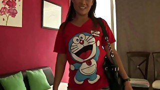 Insanely cute Thai girl comes in for an interview