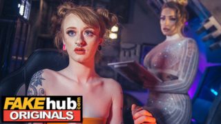 FakeHub: Bootylicious blondes Ava & Azura have a nice spaceship fuck