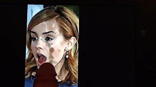 Emma Watson has NEVER seen so mUch CUM - TRIBUTE