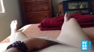 Mature woman is excited masturbating