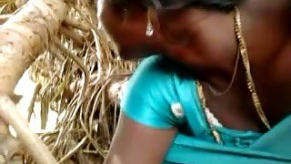 Beautiful and authentic village girl gives head to her BF