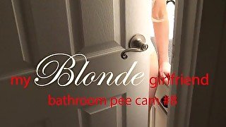 My blonde gf masturbates her grool dripping pussy, fingers her ass & pees