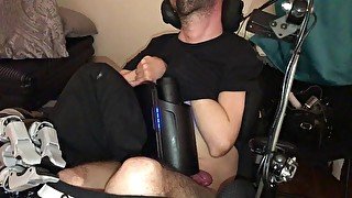 Keon Stroking Quadriplegic Cock Feel Victoria Stroker