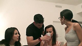 College cutties study before sex party