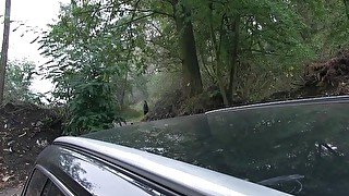 PublicAgent Backseat creampie for a wet pussy