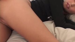 Pleasing trimmed asian teenage slut Chyanne is sucking dick