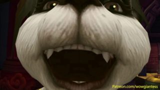 Bellyache | Animation (Pandaren Giantess Vore Fart)