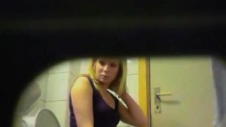 Blonde amateur teen toilet pussy ass hidden spy cam voyeur 5