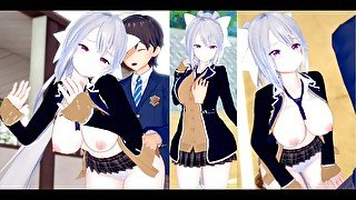 【エロゲーコイカツ！】VTuber 樋口楓3DCG巨乳アニメ動画(バーチャルYoutuber)[Hentai Game Koikatsu! Higuchi Kaede(Anime 3DCG Video