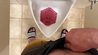 WATCH ME PEE IN A MEN’S PUBLIC BATHROOM