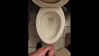 Pissing while hard