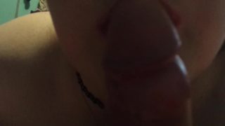 Close up smoking blowjob