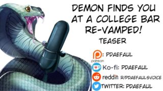 [M4F] Erotic Audio: Demon Finds You at a College Bar: Re-Vamped (Teaser)