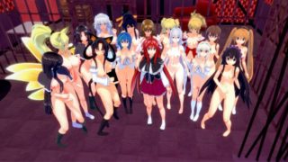 【HIGH SCHOOL DXD】【HENTAI ORGY FUTANARI 3D】