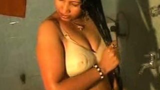 Hot Indian Bhabhi Taking Shower In Lingerie