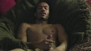 Straight Black Guy Braxton Masturbating