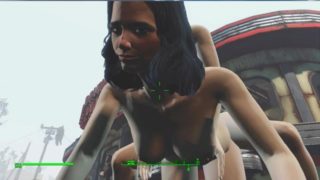 Lesbian sex right on the road to the village | fallout 4 vault girls