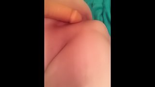 Rubbing my clit with my toy squirting