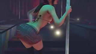 GTA V Two Sexy Lesbian Strippers Lapdance POV Modded