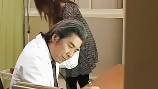 Lovely hairy Japanese broad gets fucked by her gynecologist