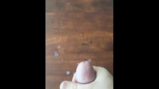 Straight Teen jerking off and making a huge cum shot