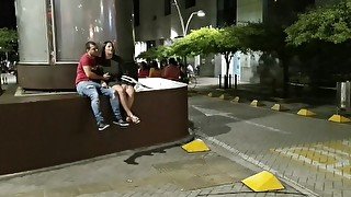 Stranger Controls my Vibrator Lovense/ in Public square and makes me have a Big Squirt kathalina7777