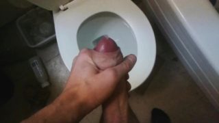 travelling: dribble cum in hostel bathroom