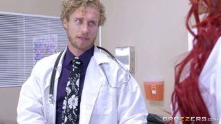 Redhead doctor slut gives her patient a special treatment