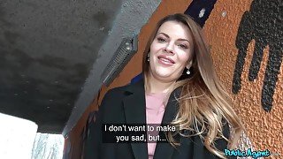 Russian Verona Sky sells her vagina to a stranger with cash. POV.