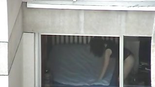 Sexy neighbour gets filmed