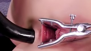 Perfect anal solo by naughty brunette