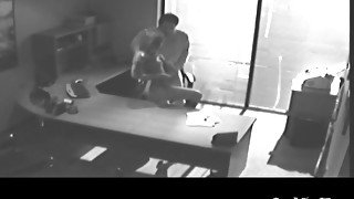 Office slut bangs the boss on secret sex tape