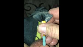Sounding little dick with paint brush