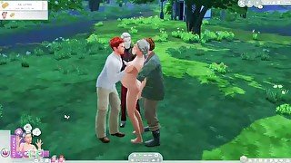 Crumplebottom Lets Play #3 - Pregnant Agnes Fucking Multiple Neighbors in Public & Private - SIMS 4