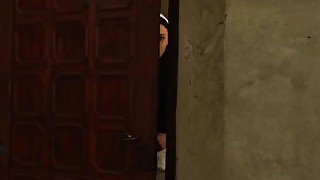 Submission of Sophie: Voyeur Lesbian Maid Can't Stop Peeking Through Door