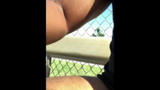 Latino playing with cock in public park part 1