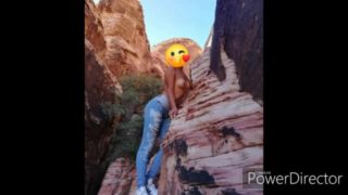 PUBLIC SEX! Fucking my gf pussy in the grand canyon