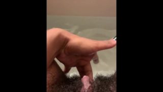 Squirting this juicy pussy in the bath