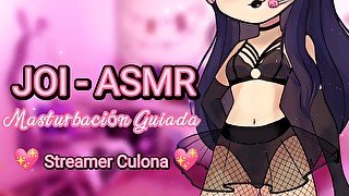 JOI ASMR - Streamer te seduce para que dones - Español