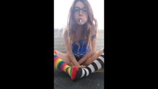 Clown Girl Smoking + Eating / Outtakes pt1 