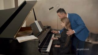 Petite blonde music student seduced by her piano teacher